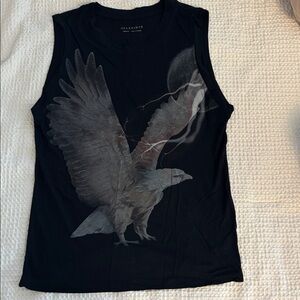 All Saints Black Crew Neck Tee